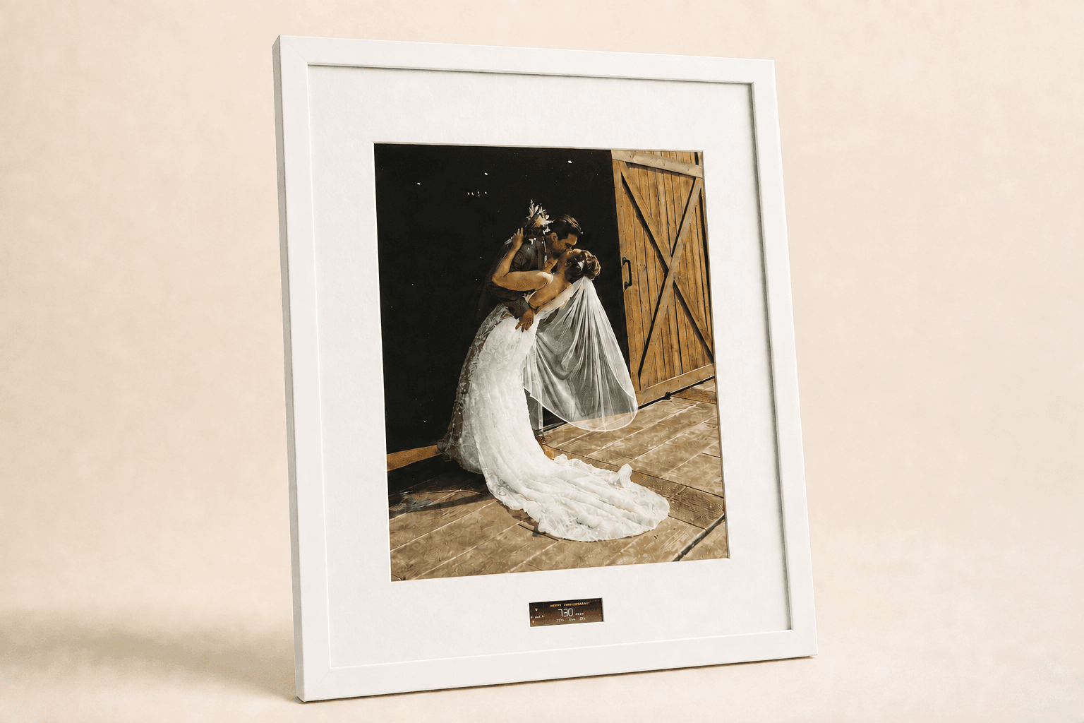 White frame finish